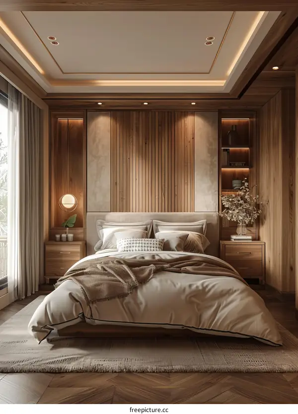 Modern Wooden Bedroom Interior Design