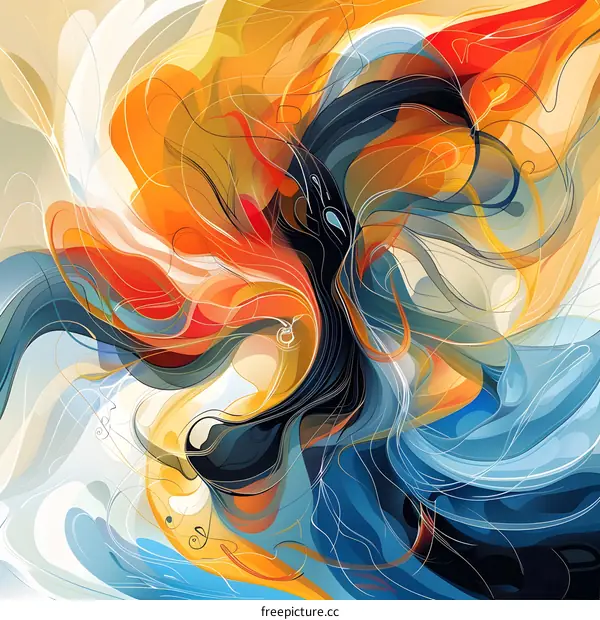 Colorful abstract painting