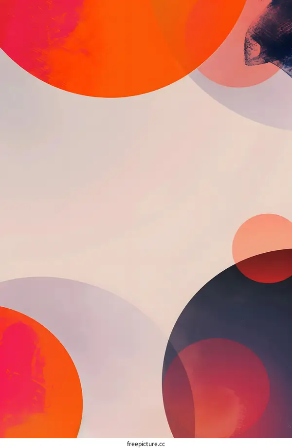 Abstract Background With Overlapping Circles