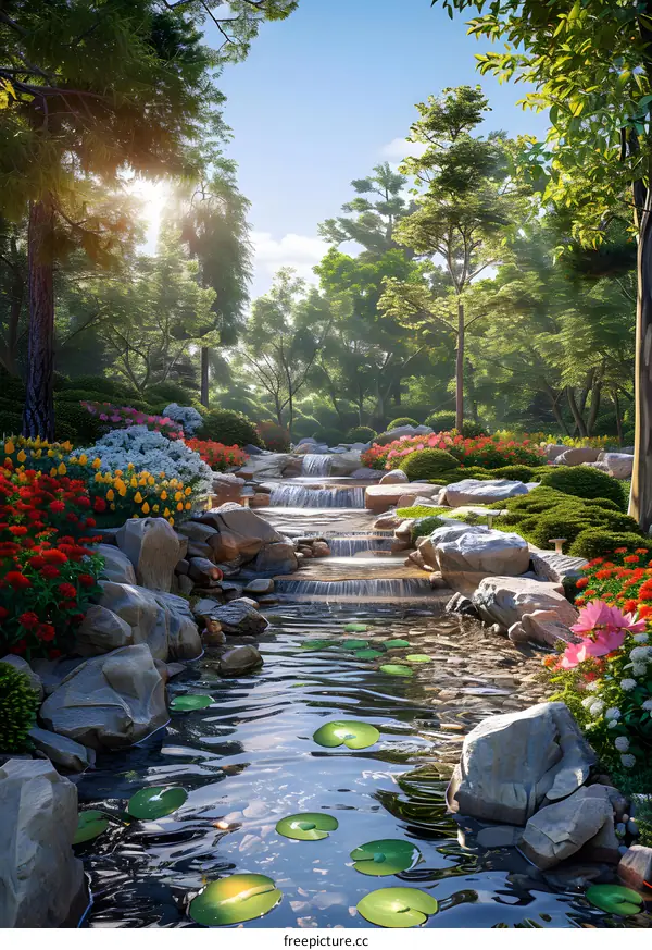 Garden landscape design renderings