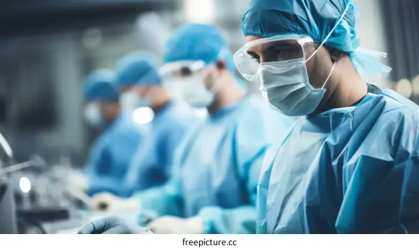 Surgeons in the operating room