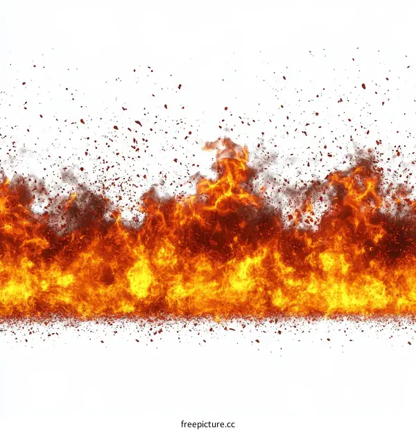 Fiery Flames Abstract Background Design