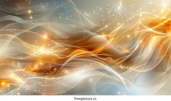 Abstract orange and white wavy background