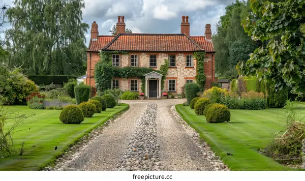 Charming English Country House with Beautiful Garden