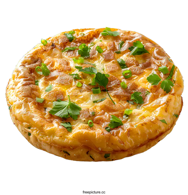 [Transparent Background PNG]Close-up of a delicious cheese and herb bread