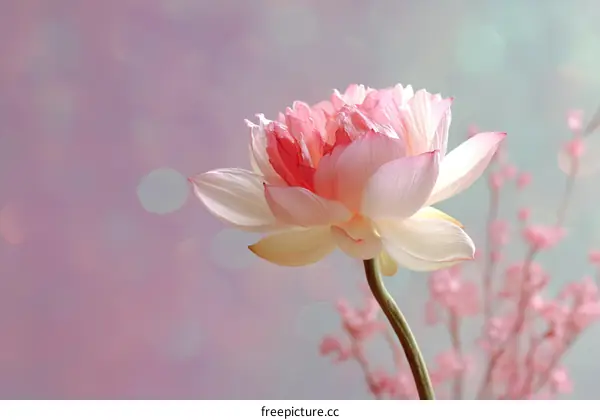 Beautiful Pink Lotus Flower in Soft Focus
