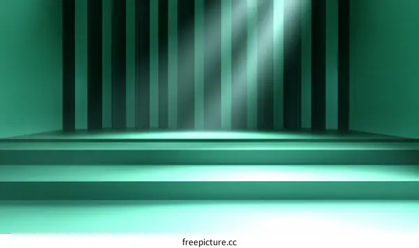 Mint Green Stage Product Display Background