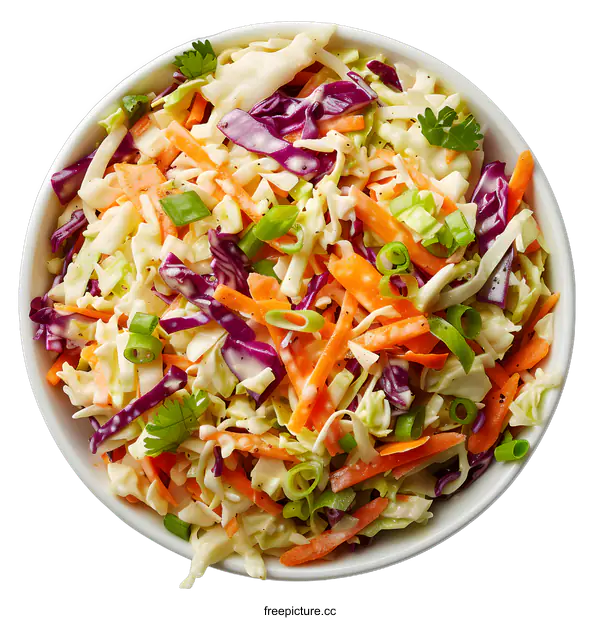 [Transparent Background PNG]coleslaw salad bowl