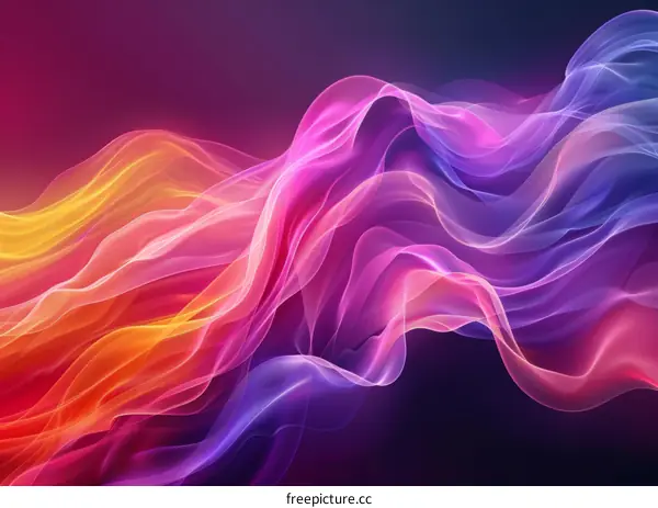 Abstract Colorful Wavy Background