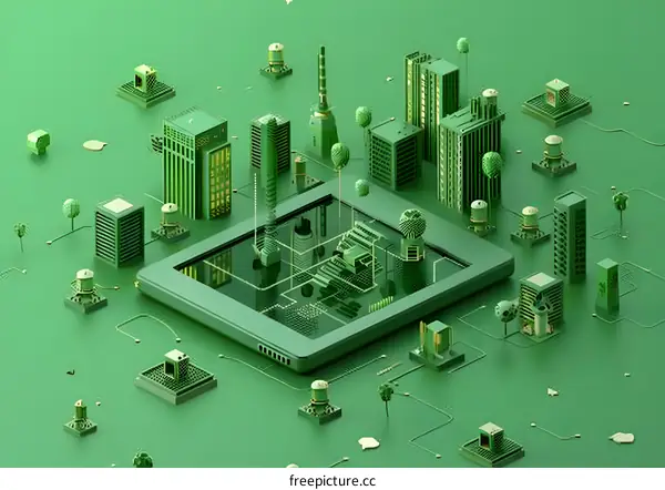 Green City Illustration