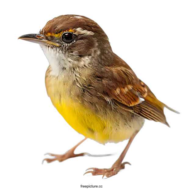 [Transparent Background PNG]small bird with yellow belly