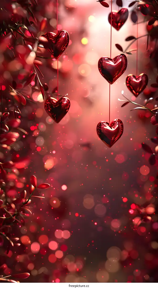 Red Love Heart Background