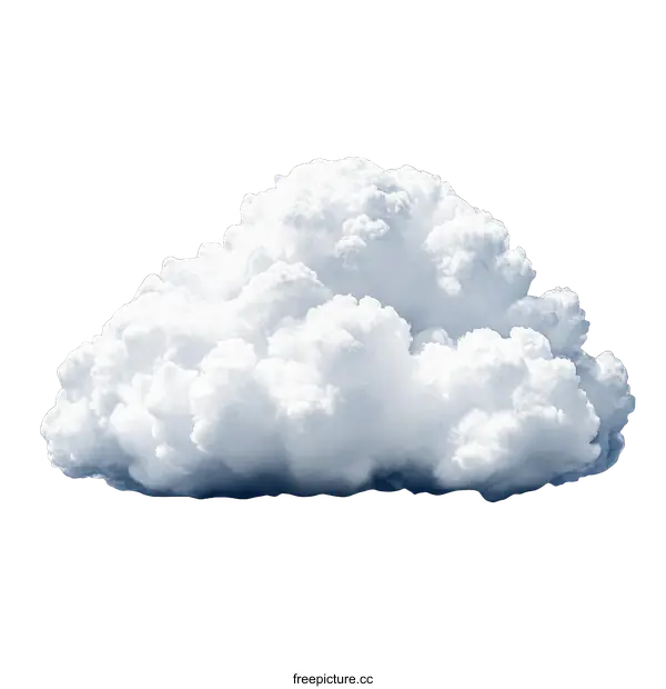 [Transparent Background PNG]Fluffy White Cumulus Cloud Image