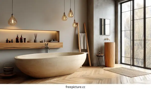 Modern Minimalist Bathroom Interior Design