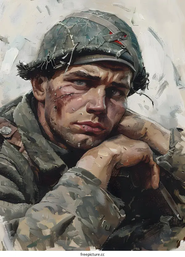 Portrait of a Young Soldier
