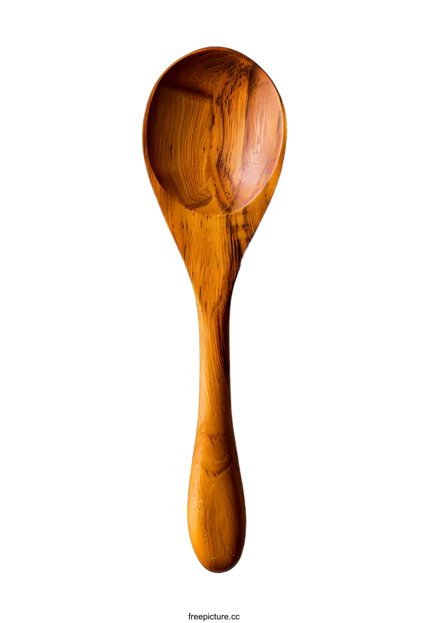 [Transparent Background PNG]Wooden Spoon on White Background