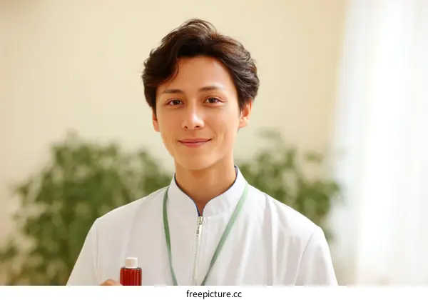 Asian male healthcare professional portrait