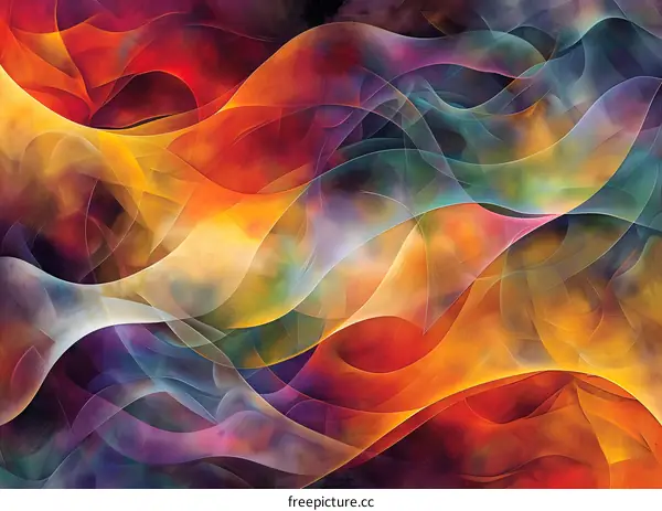 Abstract Colorful Swirls