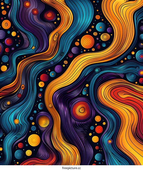 Colorful Wavy Lines