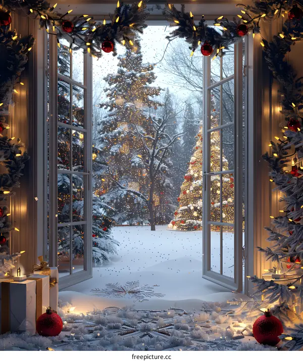 Christmas Snow Scene