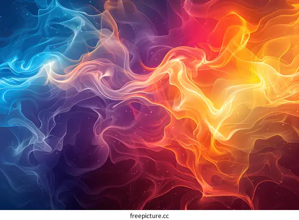 Abstract colorful smoke
