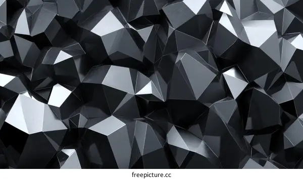 Abstract Geometric Black Polygonal Background