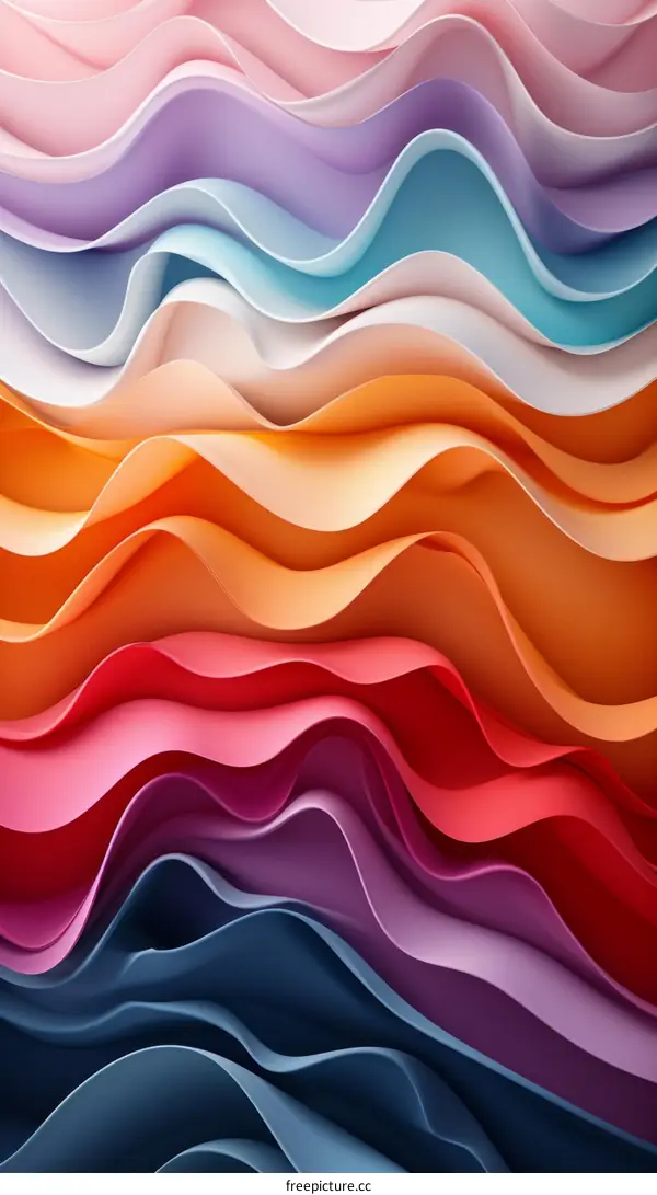 Colorful abstract waves background