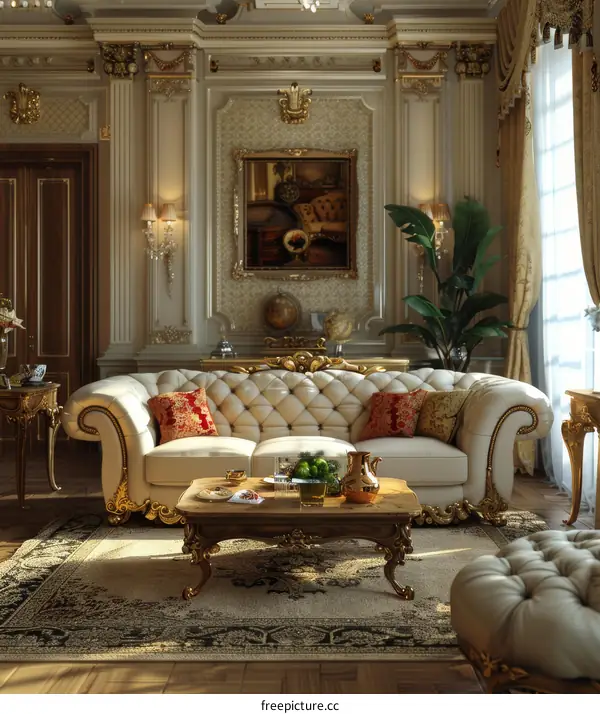 Luxurious living room interior design