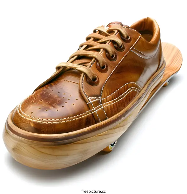 Wooden Shoe on Wheels