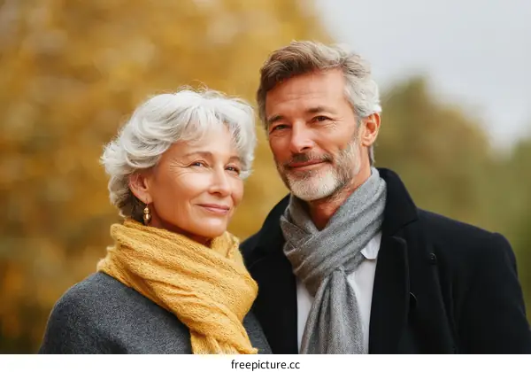 Couple Portraits in Autumn Colors