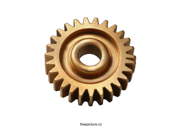 [Transparent Background PNG]Golden Gear Detail Close-up