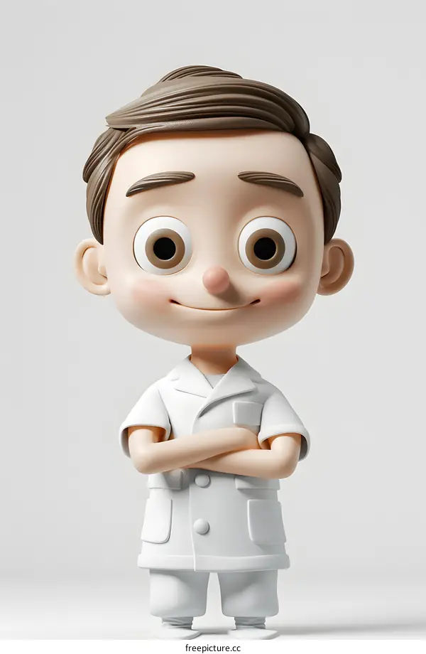 3D Cartoon Doctor Illustration