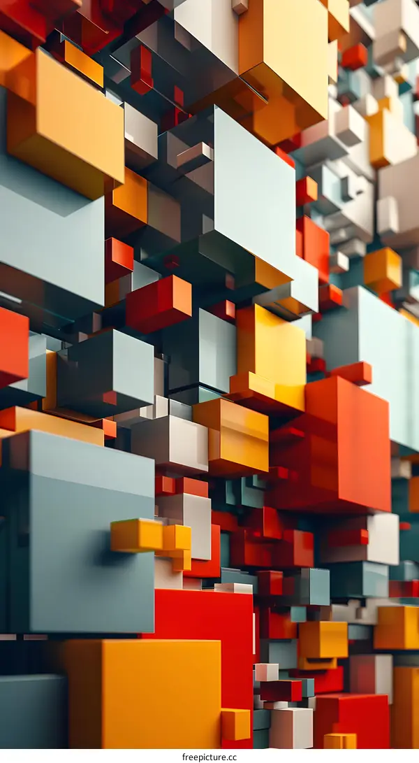 Colorful 3D Cubes