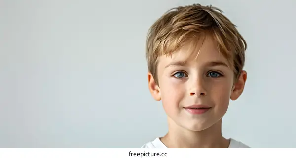 Portrait of a happy smiling child