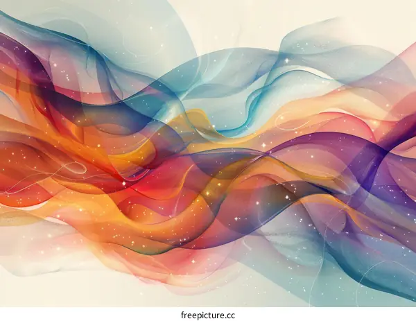 Colorful Clouds: Abstract Art of Joy and Fortune