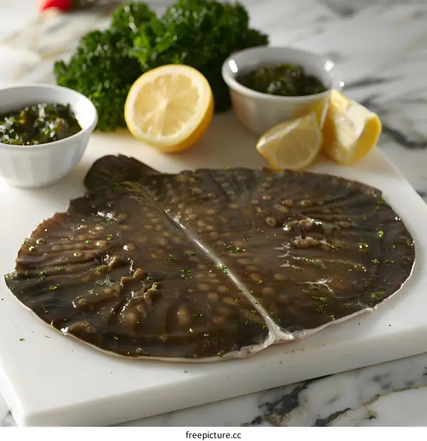 Preparing a Stingray for Cooking