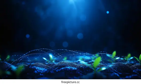 Digital Growth of Plants in Dark Soil