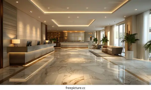 Modern Hotel Lobby Interior Design