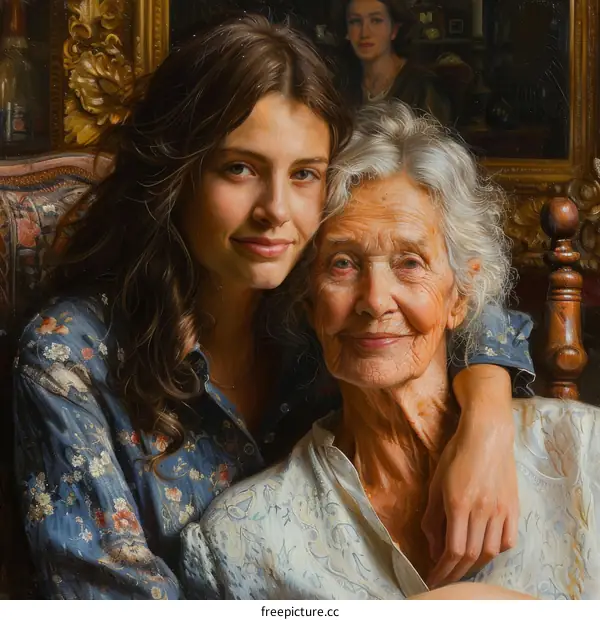 Portrait of Two Women:  Love and Heritage