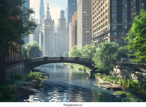 City River Landscape