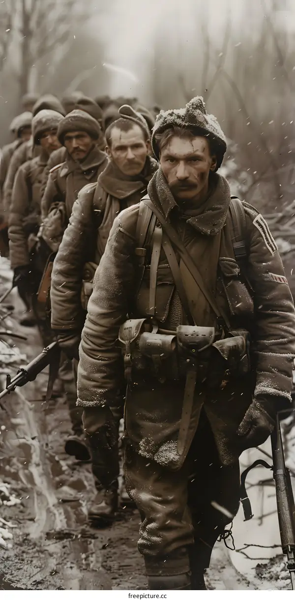 British soldiers in France during World War I