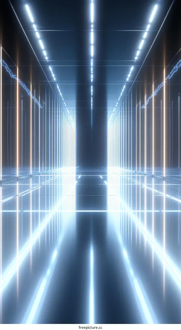 Futuristic Neon Corridor
