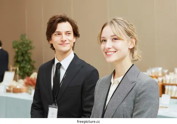 Business Event  Caucasian People Networking