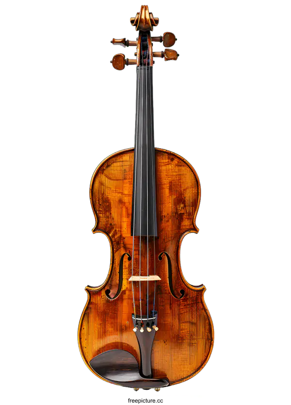 [Transparent Background PNG]A violin on a white background