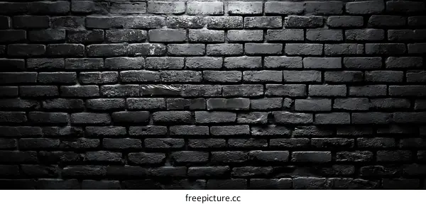 Dark Gray Brick Wall Background