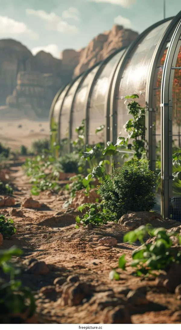Greenhouses on Mars: A Vision for Sustainability