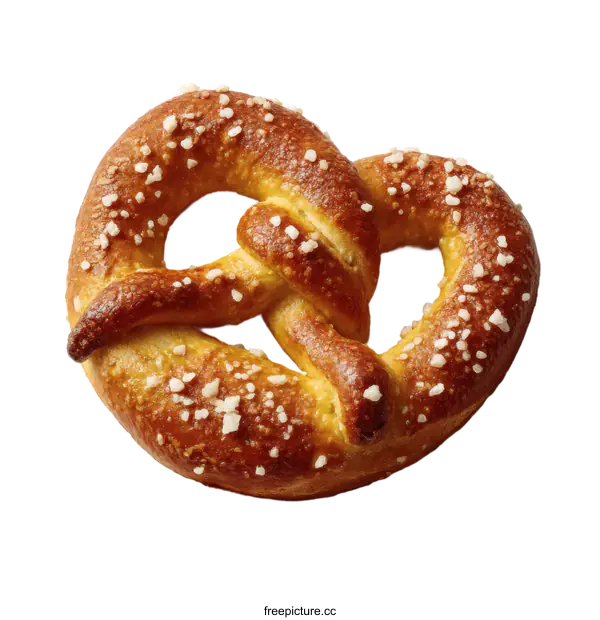 [Transparent Background PNG]Deliciously Crispy Pretzel on White Background