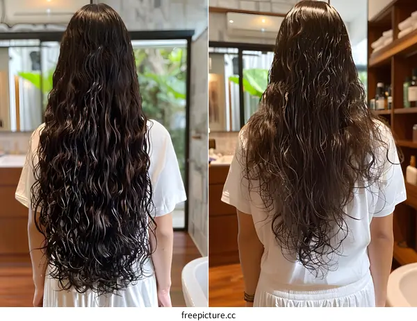 hair care routine for thick wavy hair