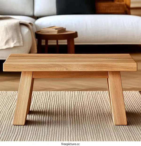 Simple Modern Wooden Coffee Table