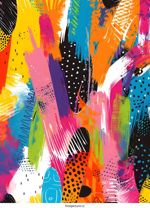 Colorful abstract painting